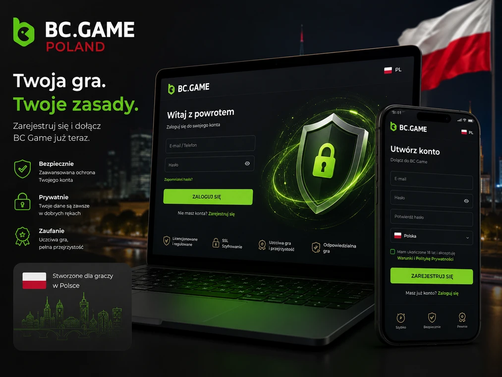 BC Game Poland login and registration interface for Polish players